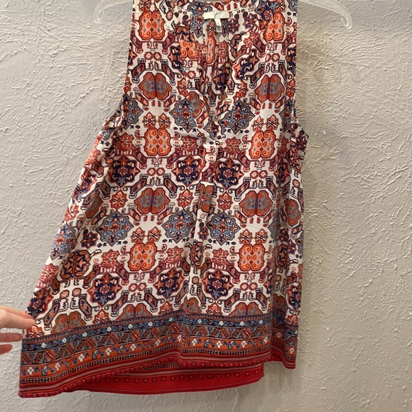 JOIE printed silk georgette ARUNA tank top - Picture 3 of 6